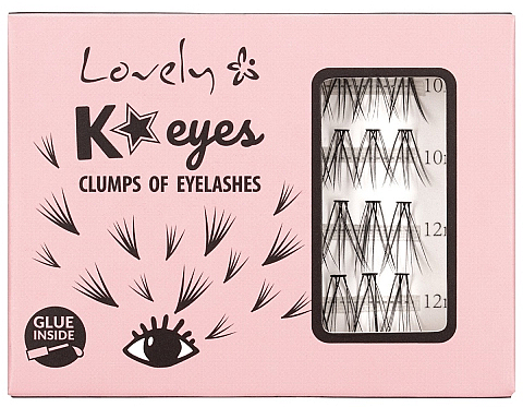 Sztuczne rzęsy w kępkach - Lovely K*Eyes Clumps Of Eyelashes — Zdjęcie N1