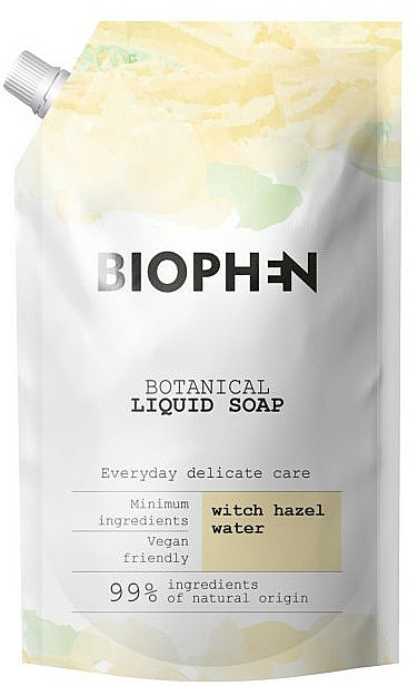 Mydło w płynie Orzech włoski - Biophen With Hazel Water Botanical Liquid Soap (opakowanie uzupełniające) — Zdjęcie N1