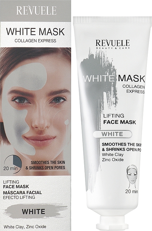 Biała maska liftingująca do twarzy - Revuele White Mask Lifting Face Mask — Zdjęcie N2