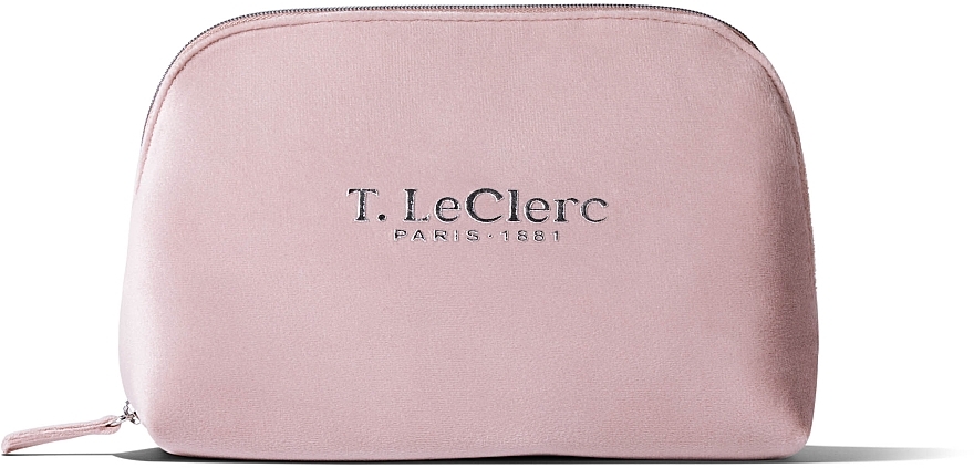 Kosmetyczka, różowa - T.LeClerc Make Up Bag Velour Pink — Zdjęcie N1