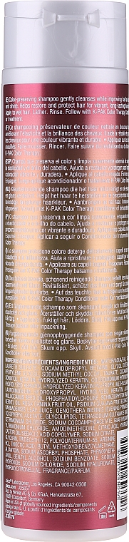 Szampon do farbowanych, osłabionych i zniszczonych włosów - Joico K-Pak Color Therapy Shampoo — Zdjęcie N4