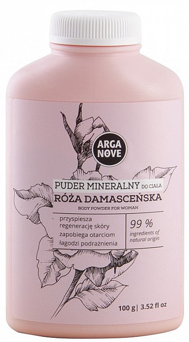 Puder mineralny do ciała Róża damasceńska - Arganove