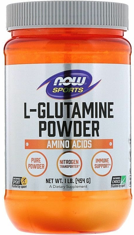 Glutamina w proszku - Now Foods Sports L-Glutamine Powder — Zdjęcie N3