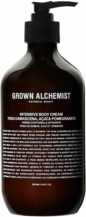Perfumowany krem do ciała - Grown Alchemist Intensive Body Cream Rosa Damascena Acai & Pomegranate — Zdjęcie N4