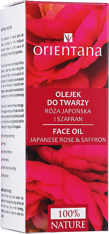 Olejek do twarzy Róża japońska i szafran - Orientana — Zdjęcie N2
