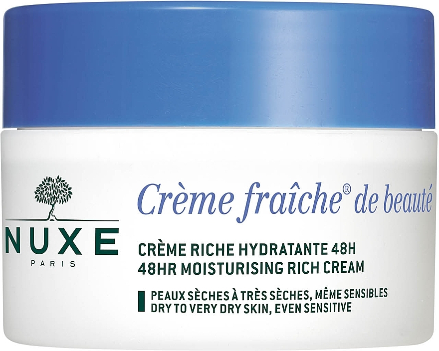 Bogaty krem nawilżająco-kojący do twarzy - Nuxe Crème Fraîche de Beauté Enrichie Soothing And Moisturizing Rich Cream — Zdjęcie N1