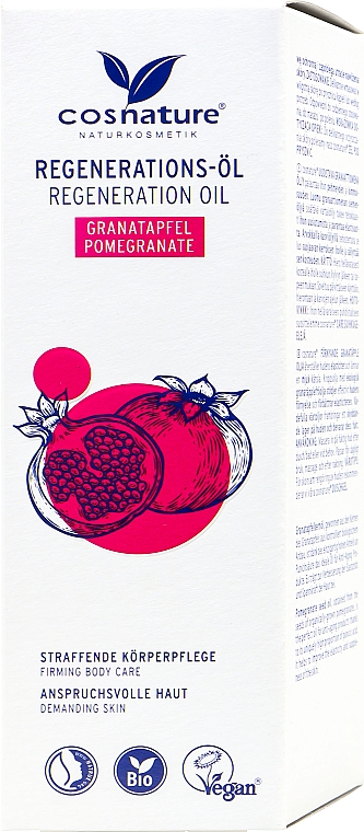 Regenerujące masło do ciała z wyciągiem z granatu - Cosnature Regenerating Oil Pomegranate — Zdjęcie N1