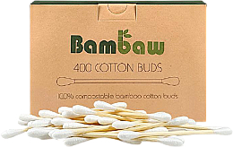 Kup Bambusowe patyczki do uszu z bawełną organiczną, 400 szt. - Bambaw