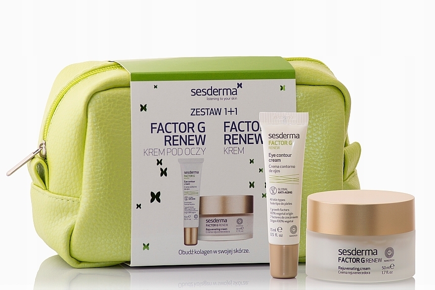 WYPRZEDAŻ Zestaw - Sesderma Factor G Renew (f/cr/50ml + eye/cr/15ml + bag) * — Zdjęcie N1