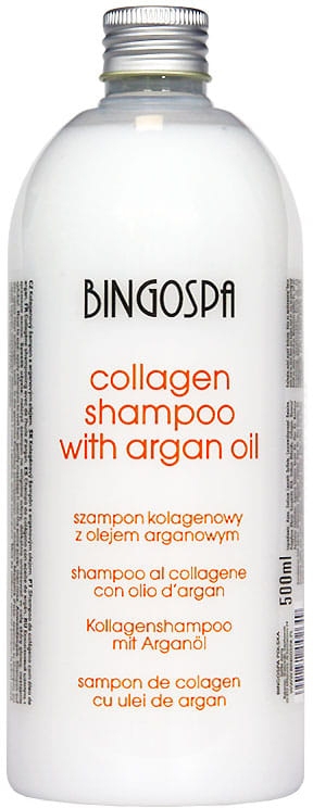 Szampon kolagenowy z olejem arganowym i ekstraktem z bambusa - BingoSpa Collagen Shampoo With Argan Oil And Bamboo Extract