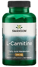 Suplement diety L-karnityna, 500 mg - Swanson L-Carnitine 500 mg — Zdjęcie N1