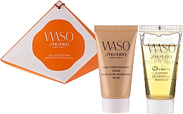 Zestaw - Shiseido Waso Mini Gift Kit (f/cr 30 ml + cleanser 30 ml) — Zdjęcie N1