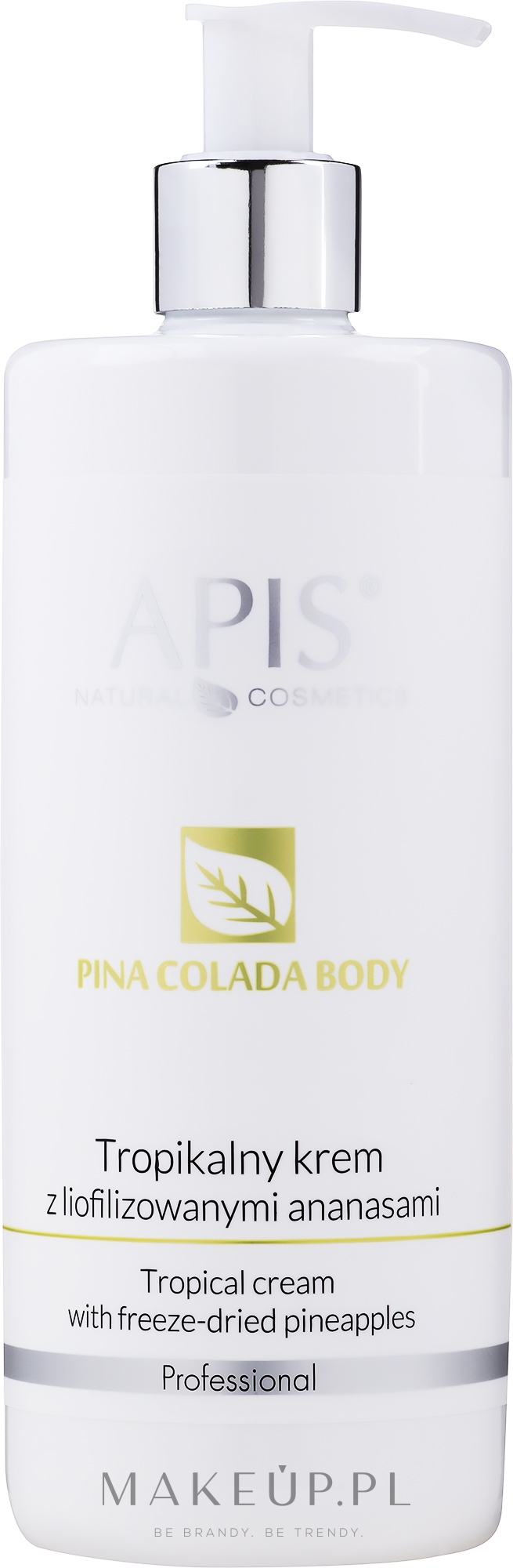 Tropikalny krem do ciała z liofilizowanymi ananasami - APIS Professional Pina Colada Body — Zdjęcie 500 ml