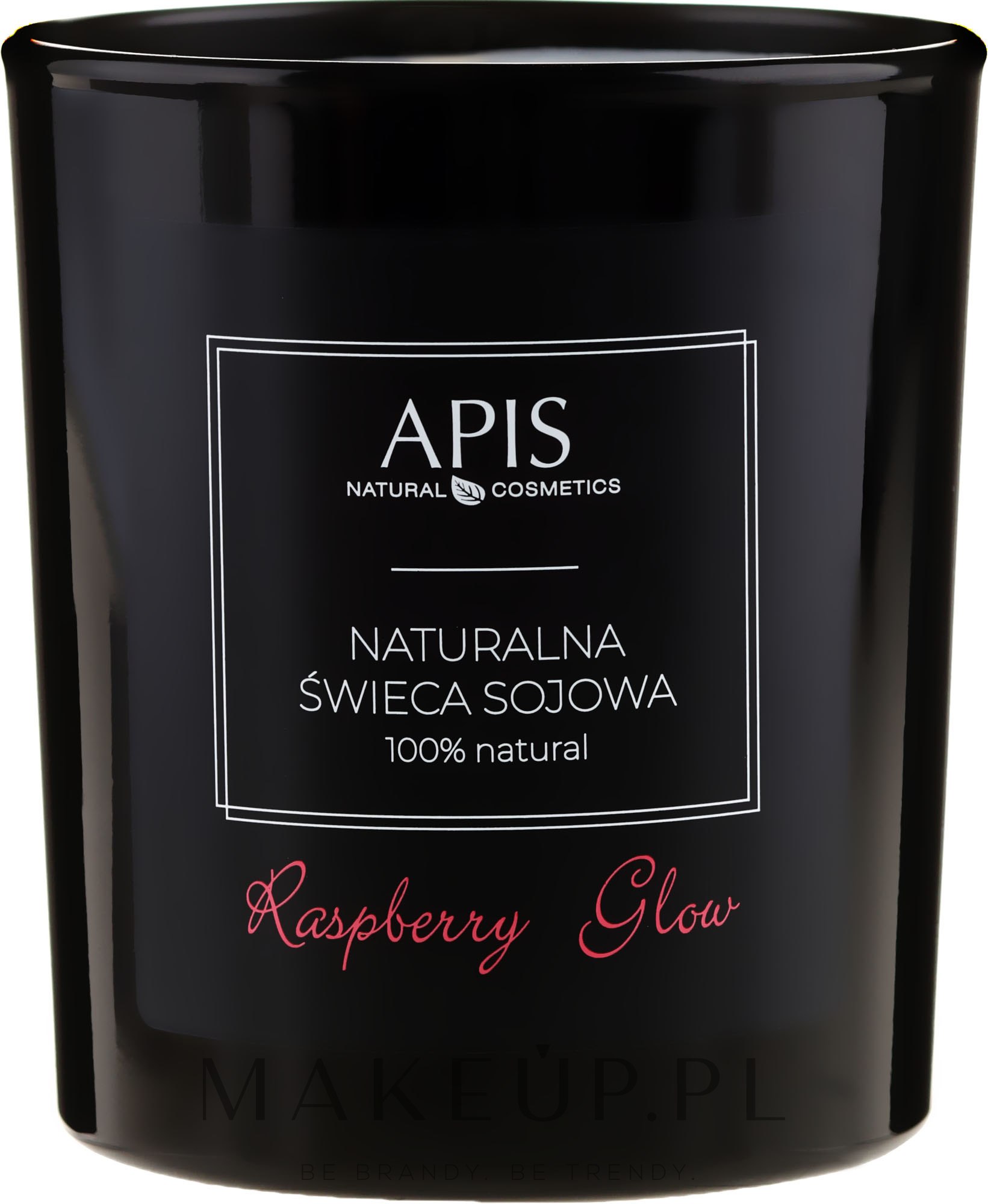 Naturalna świeca sojowa - APIS Professional Raspberry Glow Soy Candle — Zdjęcie 220 g