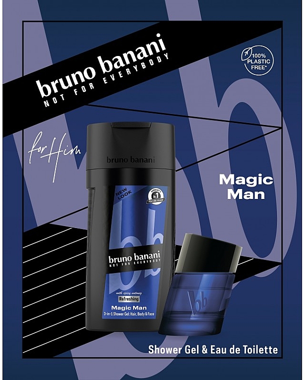 Bruno Banani Magic Man - Zestaw (edt 30 ml + sh/gel 250 ml) — Zdjęcie N1