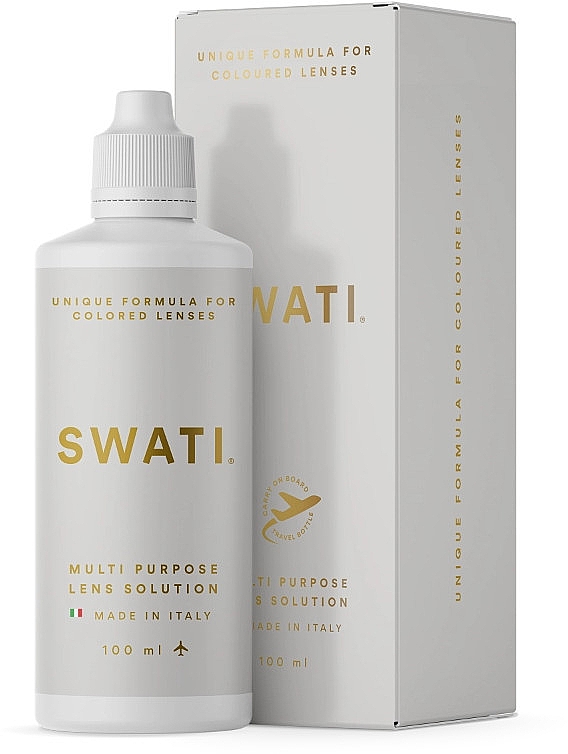 Płyn do soczewek kontaktowych, 100 ml - Swati Multi Purpose Lens Solution — Zdjęcie N1