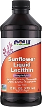 Lecytyna słonecznikowa - Now Foods Sunflower Liquid Lecithin — Zdjęcie N1