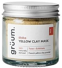 Maska do twarzy z żółtej glinki - Gruum Alska Yellow Clay Face Mask — Zdjęcie N1