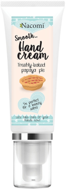 Krem do rąk Świeże ciasto z papają - Nacomi Freshly Baked Papaya Pie Smooth Hand Cream — Zdjęcie N1