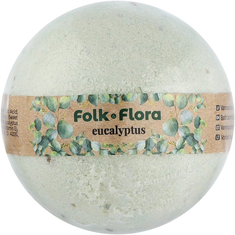 Kula do kąpieli Eukaliptus - Folk&Flora Bath Bombs — Zdjęcie N1