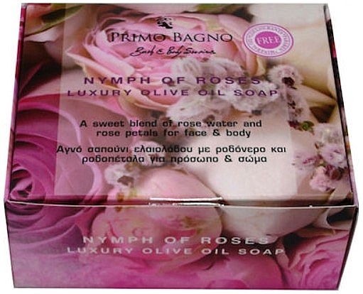 Mydło do twarzy i ciała z oliwą z oliwek - Primo Bagno Nymph Of Roses Luxury Olive Oil Soap — Zdjęcie N1