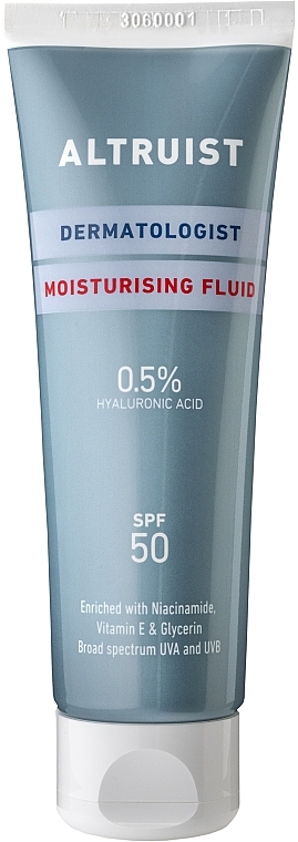 Nawilżający fluid do twarzy z filtrem przeciwsłonecznym - Altruist Moisturising Fluid SPF50 — Zdjęcie N1