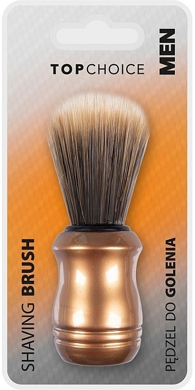 Pędzel do golenia, 30673, z ciemnym włosiem - Top Choice Shaving Brush — Zdjęcie N1
