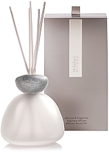 Kup Dyfuzor zapachowy bez wypełnienia, 400 ml, szary - Millefiori Milano Marble Glass Frosted Diffuser Grey Cap