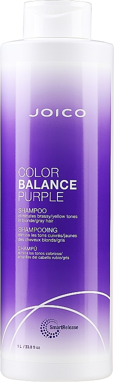 Szampon eliminujący żółte tony do włosów blond i siwych - Joico Color Balance Purple Shampoo — Zdjęcie N3