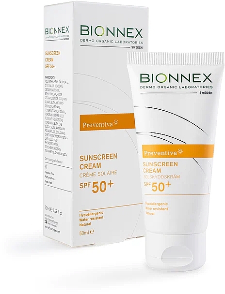 Krem przeciwsłoneczny - Bionnex Preventiva Sunscreen Cream SPF 50+ — Zdjęcie N1