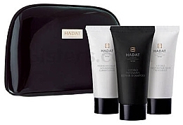 Zestaw do regeneracji włosów - Hadat Cosmetics Hydro Repair Hair Set (shm/70ml + cond/70ml + mask/70ml + bag) — Zdjęcie N1