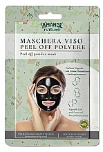 Oczyszczająca maska do twarzy peel-off z węglem aktywnym - L'Amande Nature Peel Off Powder Face Mask — Zdjęcie N1