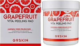 Płatki peelingujące do oczyszczania skóry z grejpfrutem - G9Skin Grapefruit Vita Peeling Pad — Zdjęcie N2