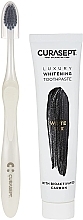 Zestaw - Curaprox Curasept Whitening Luxury White (t/paste/75ml + toothbrush) — Zdjęcie N1