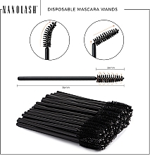 Jednorazowe szczoteczki do rzęs brwi, 50 szt. - Nanolash Disposable Mascara Wands — Zdjęcie N4