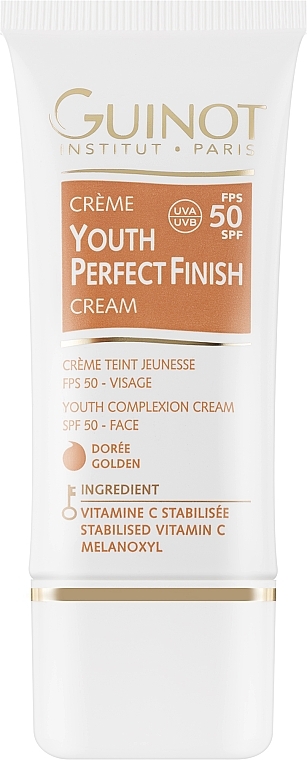 Podkład z filtrem przeciwsłonecznym - Guinot Youth Perfect Finish Cream SPF50 — Zdjęcie N1