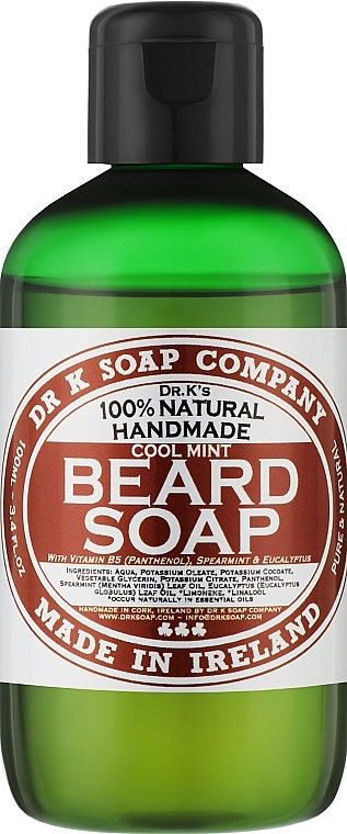 Szampon do brody Cool Mint - Dr K Soap Company Beard Soap Cool Mint — Zdjęcie N2