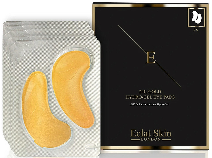 Rozświetlające płatki pod oczy - Eclat Skin London 24k Gold Hydro-Gel Eye Pads — Zdjęcie N1