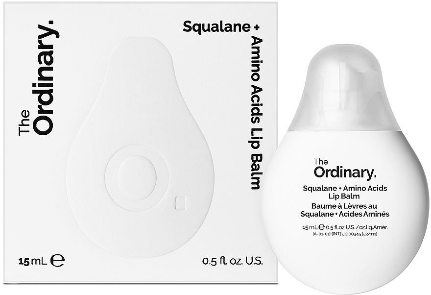 Balsam do ust z aminokwasami i skwalanem - The Ordinary Squalane + Amino Acids Lip Balm — Zdjęcie N1