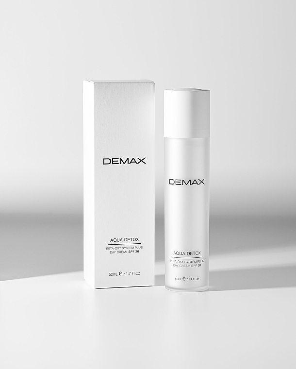 Detoksykujący krem do twarzy na dzień - Demax Aqua Detox Cream Spf20 — Zdjęcie N2