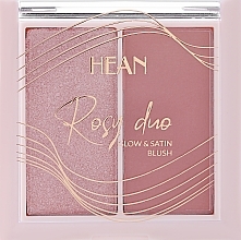 Róż do twarzy - Hean Rosy Duo Glow & Satin Blush — Zdjęcie N2