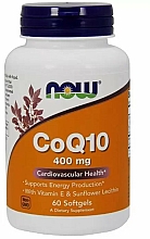 Koenzym Q10, 60 kapsułek - Now Foods CoQ10 With Vitamin E & Lecithin — Zdjęcie N1