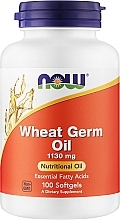 Kapsułki Olej z kiełków pszenicy, 1130mg - Now Foods Wheat Germ Oil 1130mg Softgel — Zdjęcie N1