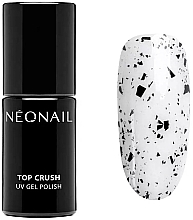 Top do lakieru hybrydowego - NeoNail Professional UV Gel Polish Top Crush Black Gloss — Zdjęcie N1
