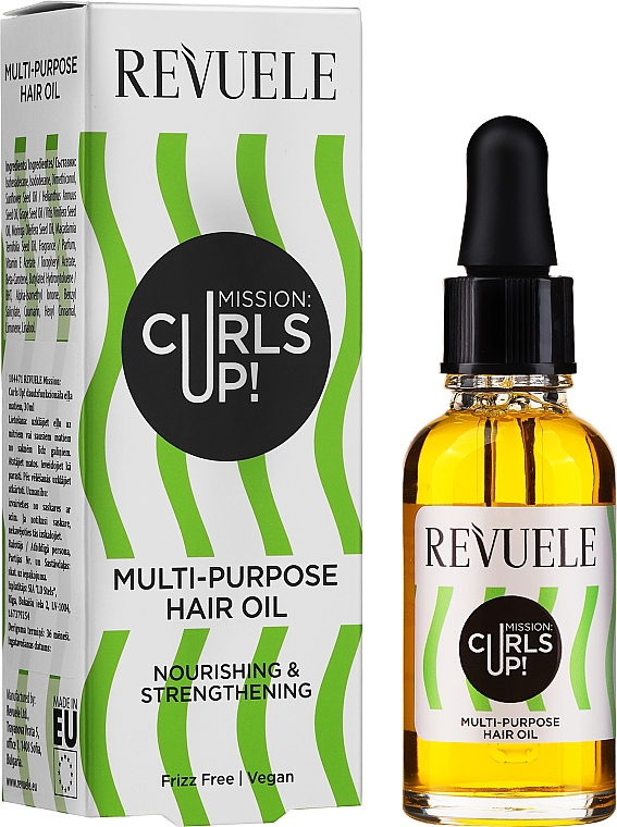 Wielofunkcyjny olejek do włosów - Revuele Mission: Curls Up! Multi-Purpose Hair Oil — Zdjęcie N2