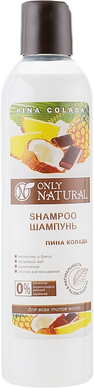 Szampon do włosów Pina colada - Only Natural — Zdjęcie N3