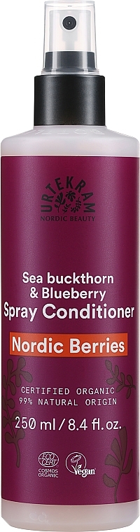 Organiczna odżywka w sprayu bez spłukiwania Nordyckie jagody - Urtekram Nordic Berries Spray Conditioner Leave In — Zdjęcie N1
