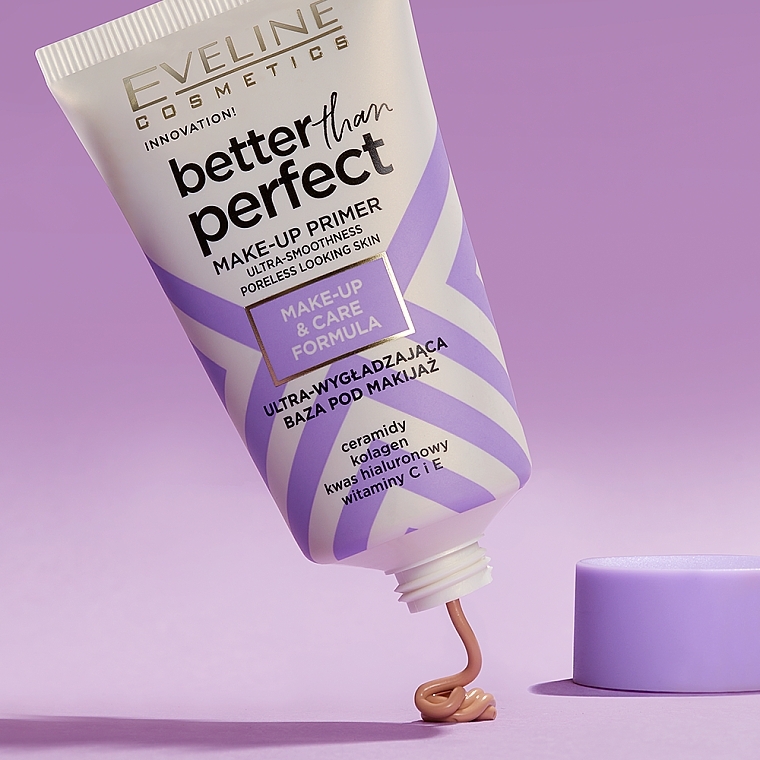 Ultrawygładzająca baza pod makijaż - Eveline Cosmetics Better Than Perfect Make-Up Primer — Zdjęcie N2