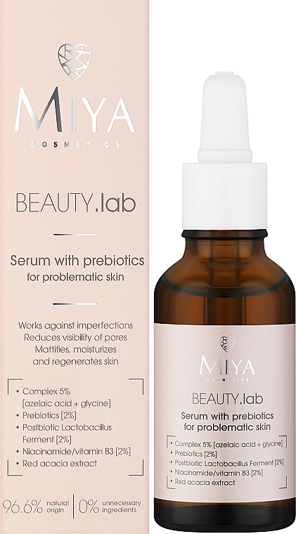 Serum z prebiotykami do skóry problematycznej - Miya Cosmetics Beauty Lab Serum With Prebiotics For Problem Skin — Zdjęcie N2