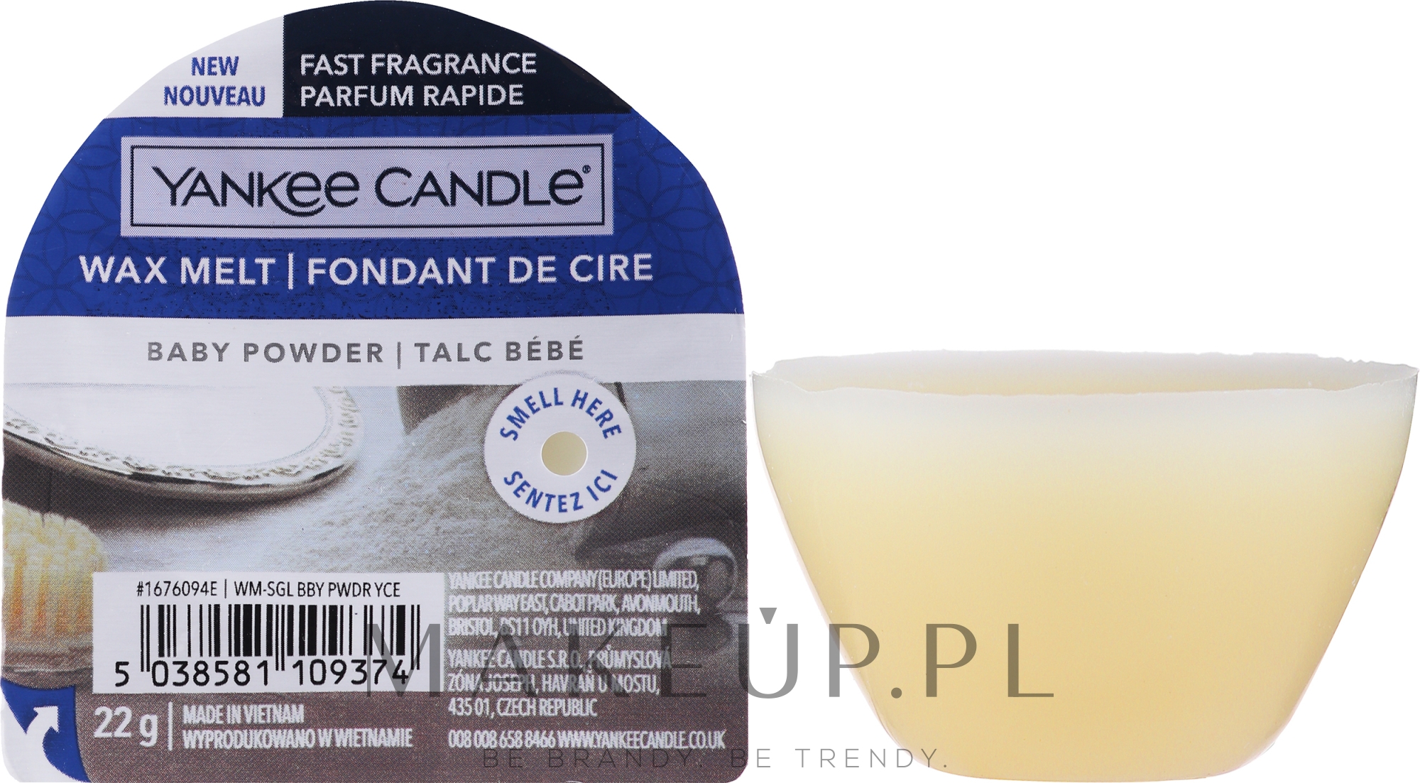Wosk zapachowy - Yankee Candle Baby Powder Tarts Wax Melts — Zdjęcie 22 g